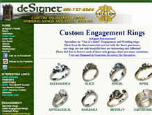 Tablet Screenshot of custom-engagement-rings.com